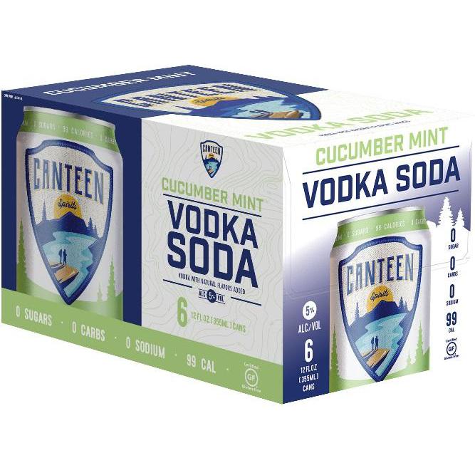 Canteen Spirits Cucumber Mint Vodka Soda 6 Pack