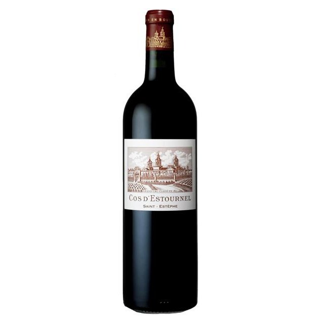 Bottle of Chateau Cos d'Estournel 2017, a red wine from Saint-Estephe, Bordeaux, France, 750ml