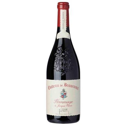 Bottle of Chateau de Beaucastel Hommage a Jacques Perrin Chateauneuf-du-Pape 2010, a red wine from Châteauneuf-du-Pape, Rhône Valley, France, 750ml
