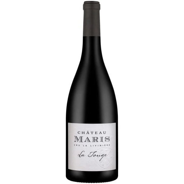 Bottle of Chateau Maris La Touge Minervois La Livinière 2020, a red wine from Languedoc-Roussillon, France, 750ml
