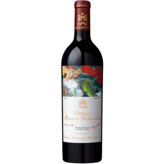 Bottle of Chateau Mouton Rothschild 2015, a red wine from Pauillac, Bordeaux, France, 750ml