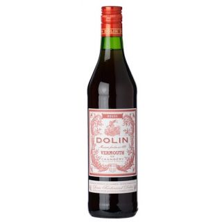 Bottle of Dolin Rouge Vermouth, a sweet vermouth from France