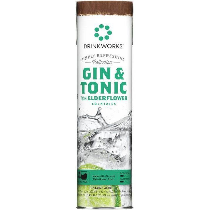 Drinkworks Gin &amp; Tonic Simply Refreshing Collection 4 Pack