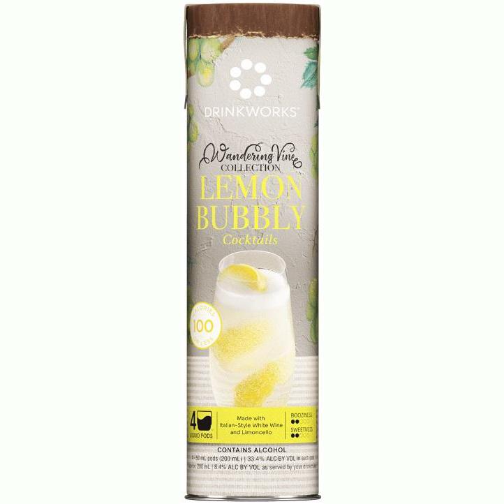 Drinkworks Lemon Bubbly Wandering Vine Collection 4 Pack - 50ml Liquid Pods
