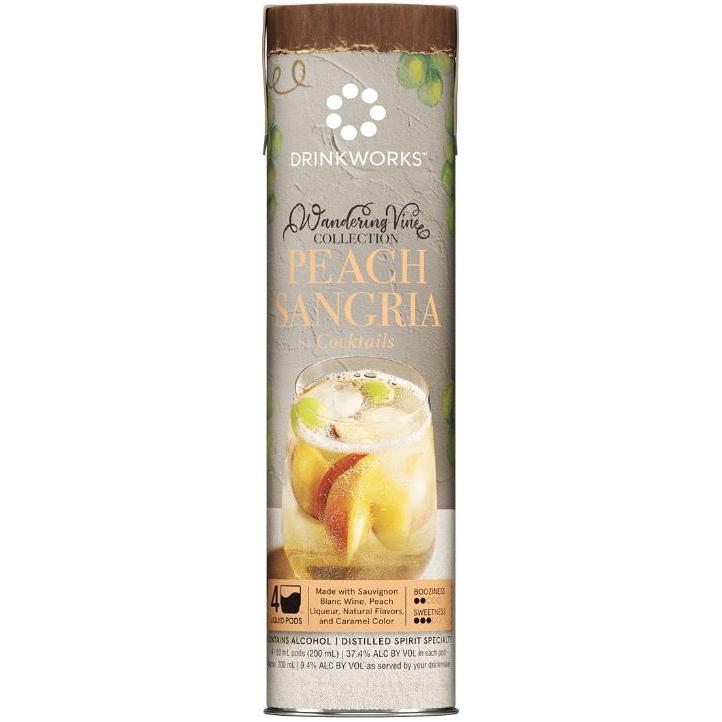 Drinkworks Peach Sangria Wandering Vine Collection 4 Pack - 50ml Liquid Pods