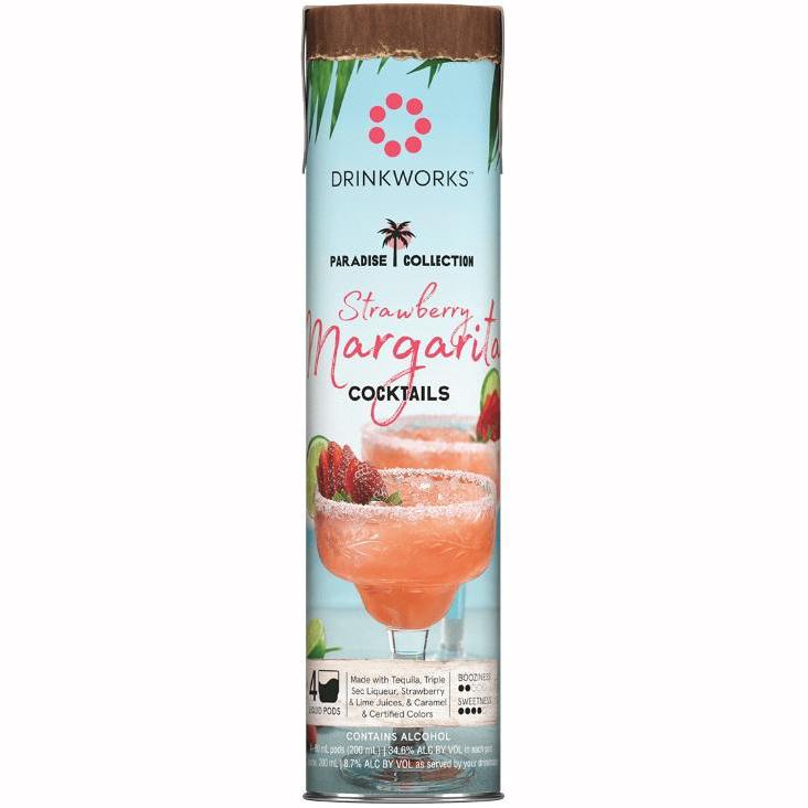 Drinkworks Strawberry Margarita
Paradise Collection 4 Pack - 50ml Liquid Pods