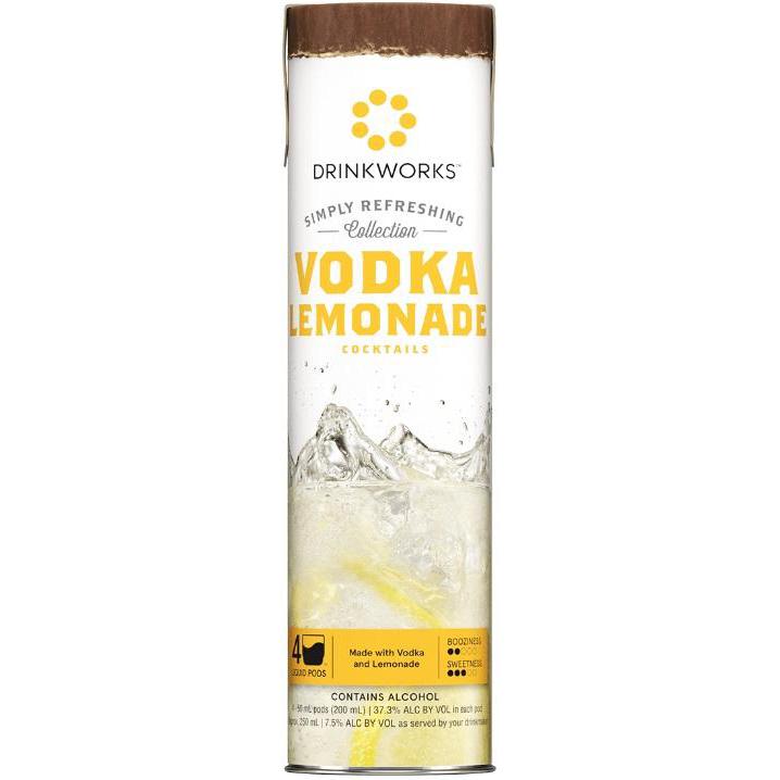 Drinkworks Vodka Lemonade Simply Refreshing Collection 4 Pack - 50ml Liquid Pods