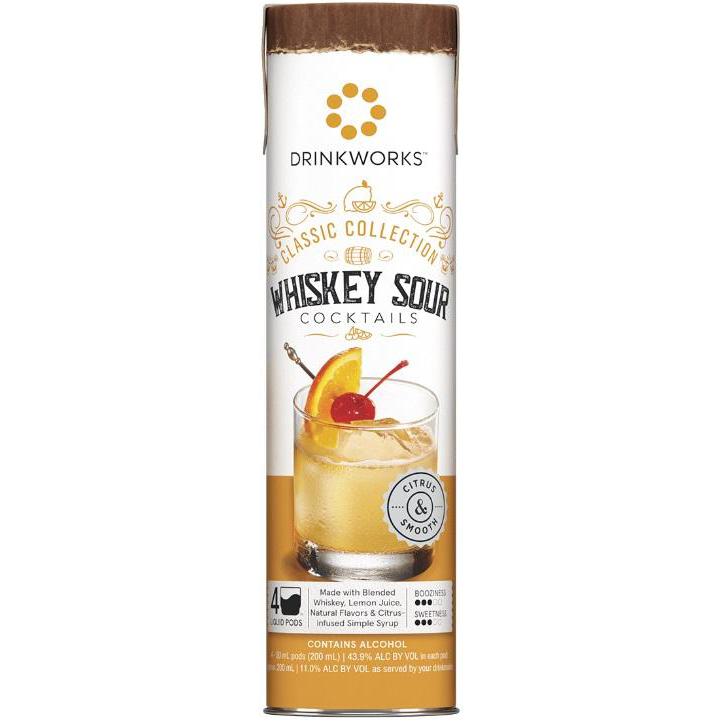 Drinkworks Whiskey Sour Classic Collection 4 Pack - 50ml Liquid Pods