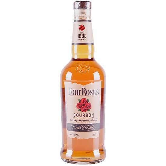 Bottle of Four Roses Bourbon, a Kentucky straight bourbon whiskey from the United States
