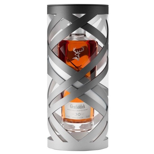 Bottle of Glenfiddich 30 Year Suspended Time, a Speyside single malt Scotch whisky