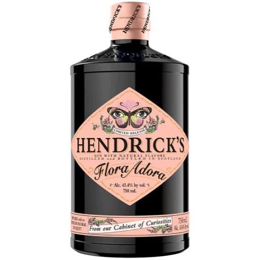 Bottle of Hendrick's Flora Adora Gin, a limited-edition gin from Scotland, 750ml