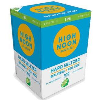 High Noon Sun Sips Lime Hard Seltzer 4Pk 355ml