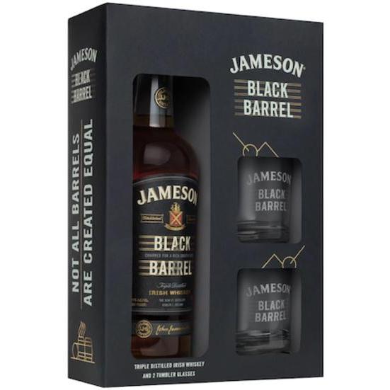 Jameson Select Reserve Single Distillery Black Barrel Gift Set With 2 Glasses 750ml