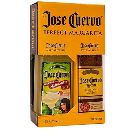 Jose Cuervo Gift Set - Tequila Gold 750ml &amp; Margarita Mix 1L