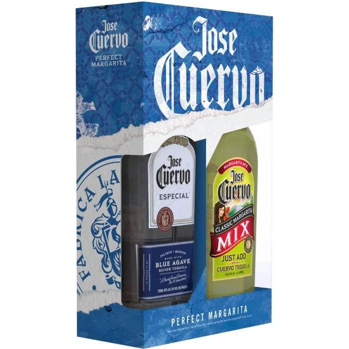 Jose Cuervo Gift Set - Tequila Silver 750ml &amp; Margarita Mix 1L