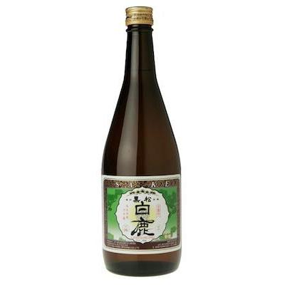 Bottle of Kuromatsu Hakushika Junmai Sake, a sake from Nada, Hyogo, Japan, 720ml