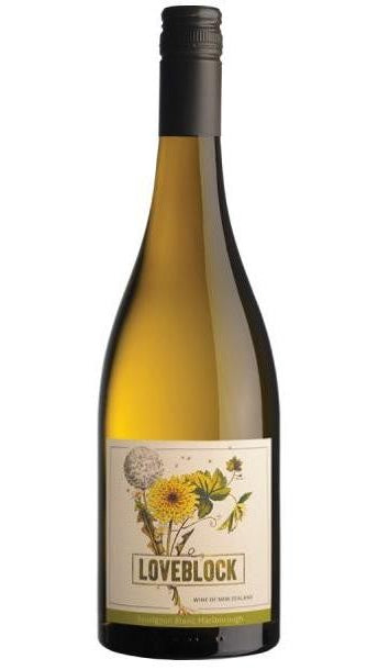 Bottle of Loveblock Marlborough Sauvignon Blanc 2024, a white wine from Marlborough, New Zealand, 750ml