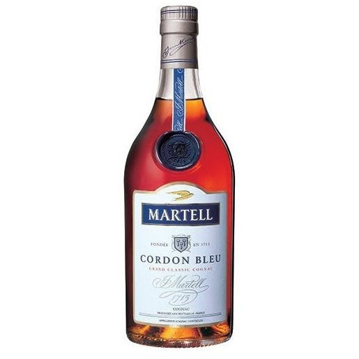 Bottle of Martell Cordon Bleu, an XO cognac from France, 750ml