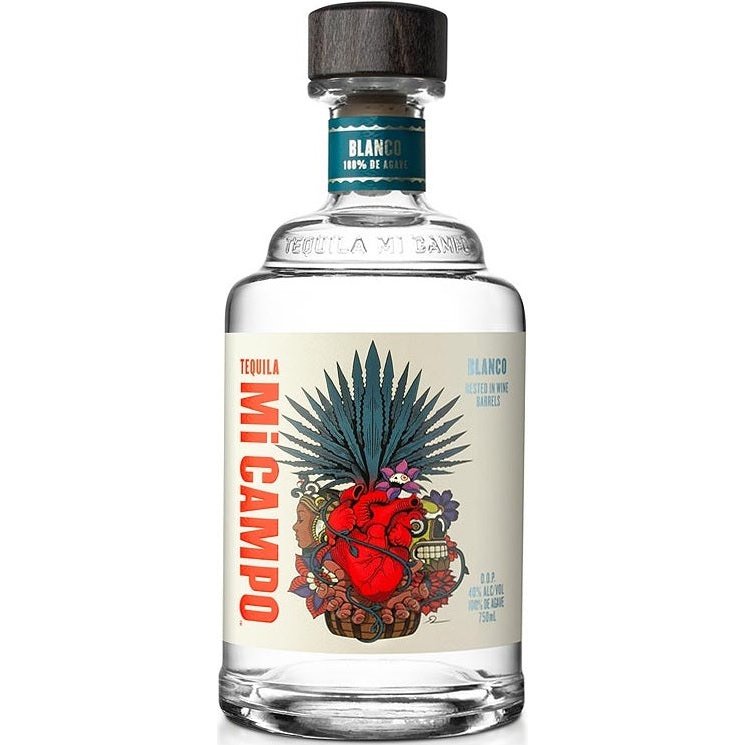Bottle of Mi Campo Blanco Tequila, a blanco tequila from Jalisco, Mexico