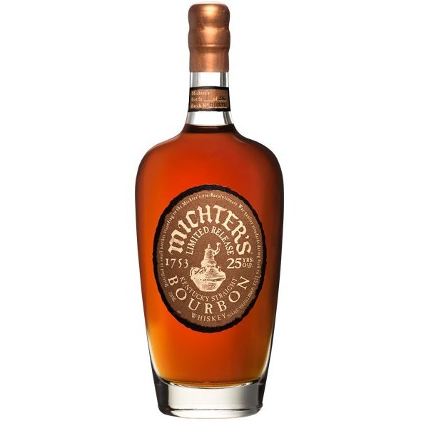 Bottle of Michter's 25 Year, a Kentucky straight bourbon whiskey from the United States