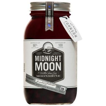 Midnight Moon Junior Johnson Moonshine Blueberry Corn Whiskey 100 Proof 750ml