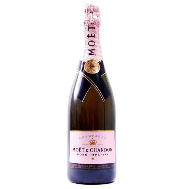 Bottle of Moët & Chandon Rosé Impérial Brut Champagne, a rosé sparkling wine from Champagne, France, 750ml
