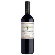 Bottle of Montes Alpha Carmenere 2022, a red wine from Colchagua Valley, Chile, 750ml