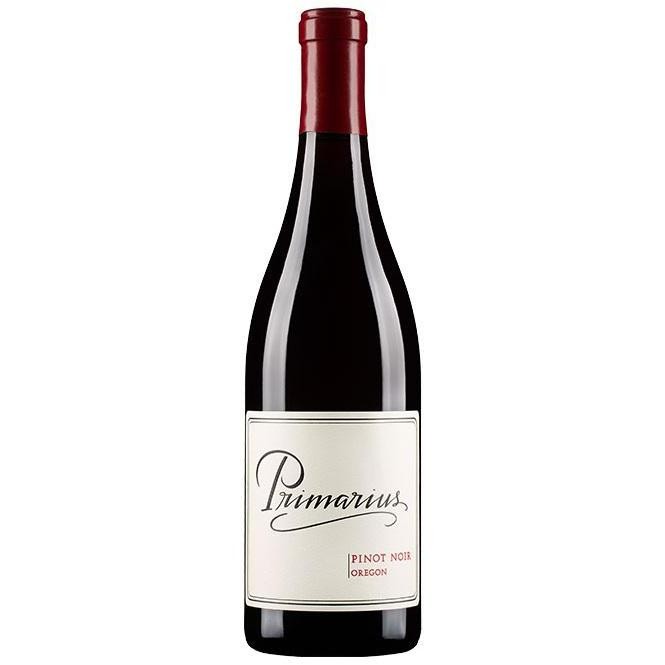 Bottle of Primarius Pinot Noir, a red wine from Oregon, United States, 750ml