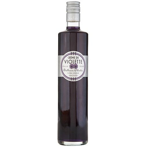 Bottle of Rothman & Winter Creme de Violette, a violet liqueur from Austria, 750ml