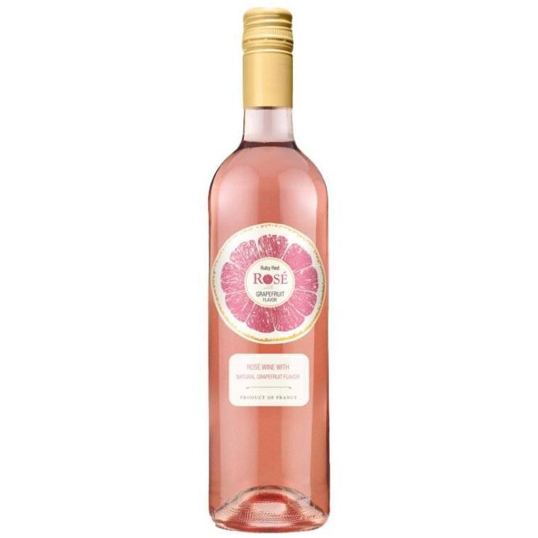 Bottle of Ruby Red Rosé with Grapefruit, a rosé wine from France, 750ml