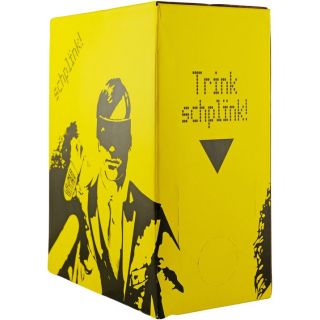 Box of Schplink Grüner Veltliner, a white wine from Weinviertel, Austria, 3L box