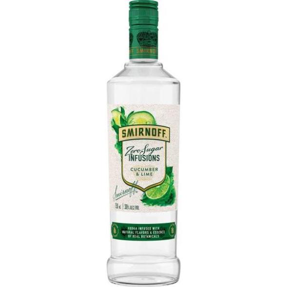 Smirnoff Zero Sugar Infusions Cucumber & Lime 750ml