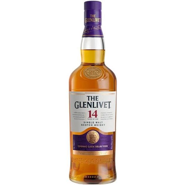 The Glenlivet 14 Year Single Malt Scotch Whisky Cognac Cask Selection 750ml