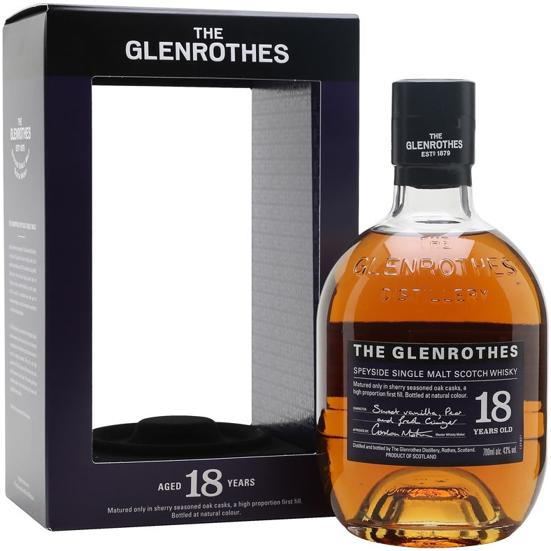 Bottle of The Glenrothes 18 Year, a Speyside single malt Scotch whisky from Scotland