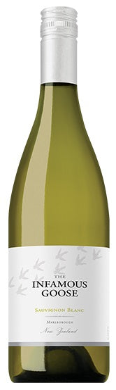 Bottle of The Infamous Goose Marlborough Sauvignon Blanc, a white wine from Marlborough, New Zealand, 750ml