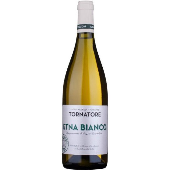 Bottle of Tornatore Etna Bianco 2024, a white wine from Etna, Sicily, Italy, 750ml