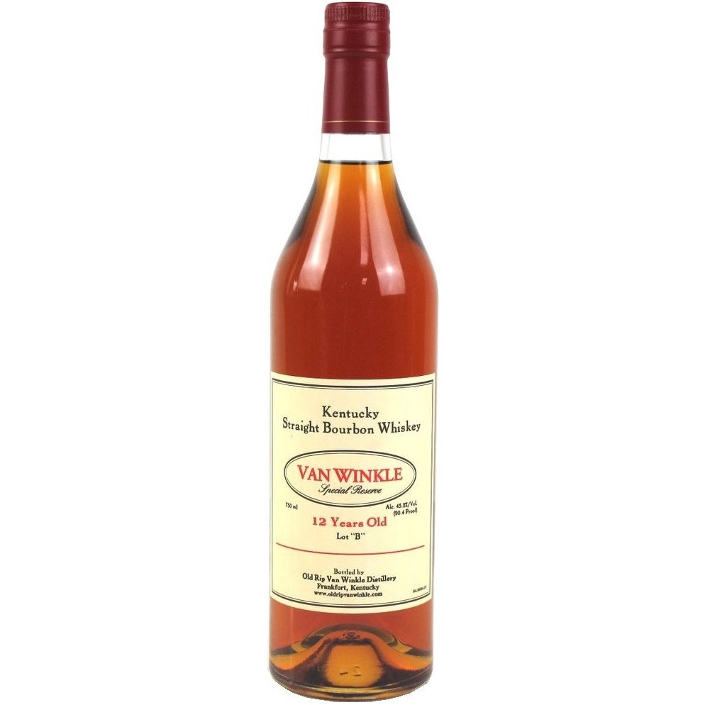 Bottle of Van Winkle Special Reserve 12 Year Lot B, a Kentucky straight bourbon whiskey from the United States