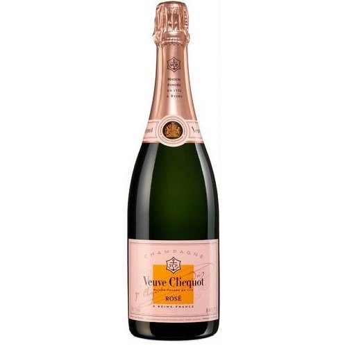 Bottle of Veuve Clicquot Brut Rosé Champagne, a rosé sparkling wine from Champagne, France, 750ml