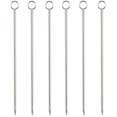 Viski Stainless Steel Profession Cocktail Picks - Set of 6