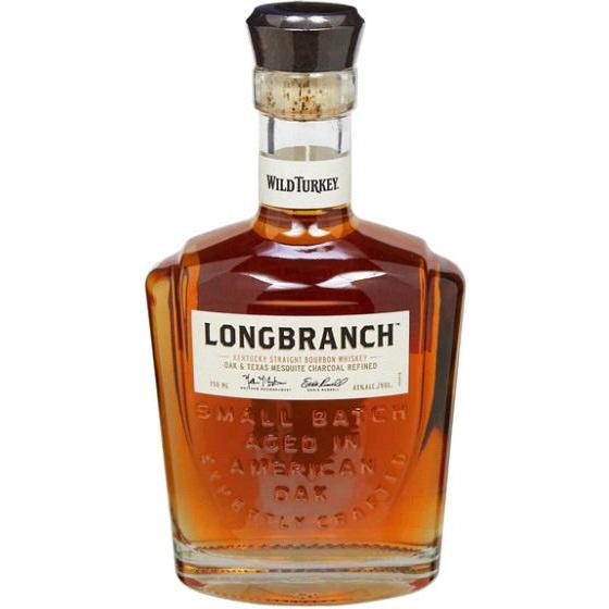 Wild Turkey Longbranch Kentucky Straight Bourbon Whiskey Oak &amp; Texas Mesquite Charcoal Refined 750ml