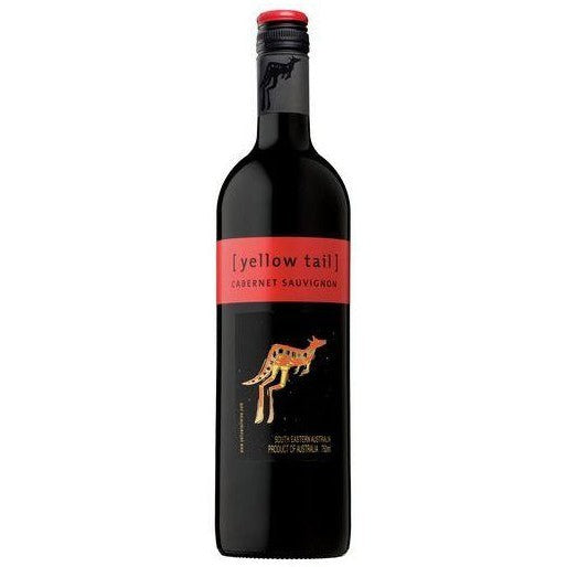 Bottle of Yellow Tail Cabernet Sauvignon, a Cabernet Sauvignon from South Eastern Australia