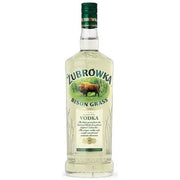 Bottle of Zubrowka Bison Grass Vodka, a flavored vodka from Poland, 750ml